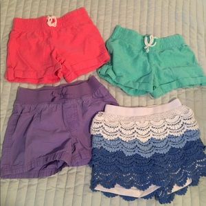 Toddler girls shorts lot